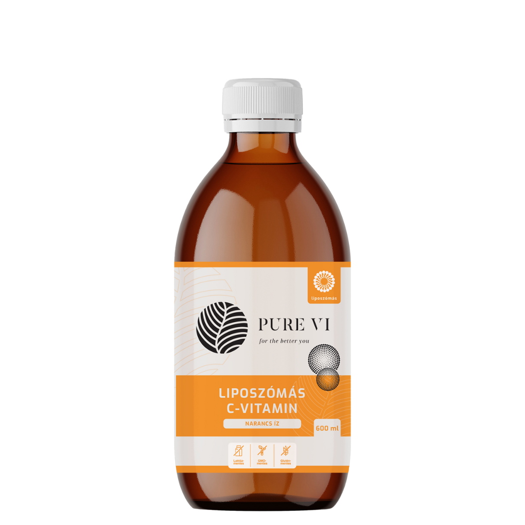 Pure Vi liposzómás C-vitamin, narancs íz, E-vitamin, MSM tartalom, folyékony vitamin