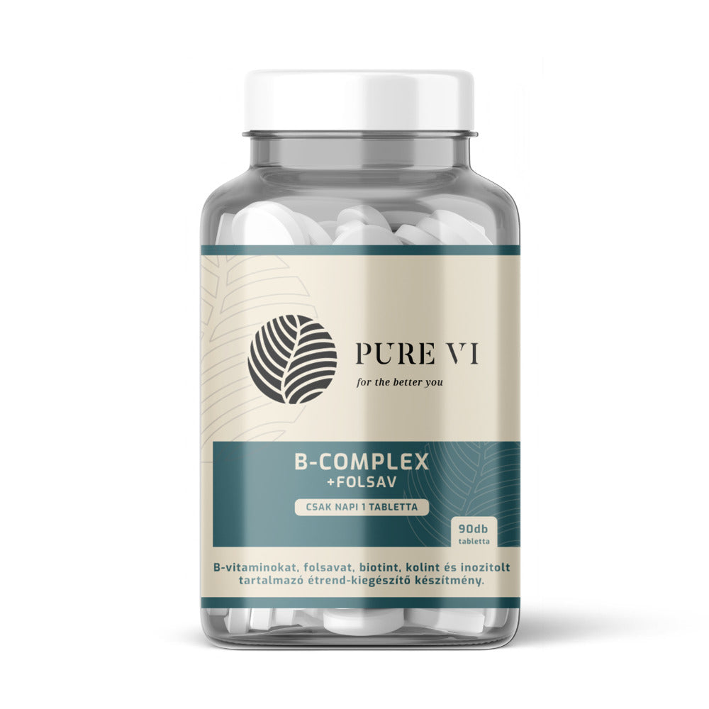 Pure Vi B-complex + folsa- idegrendszer támogatása, terhesség, folsav, biotin, kolin, inozitol