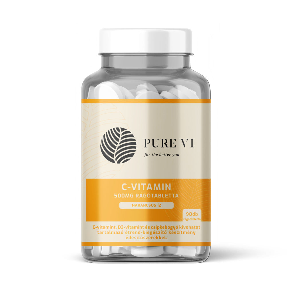 Pure Vi C-vitamin rágótabletta - immunerősítés, D3 vitamin, antioxidáns
