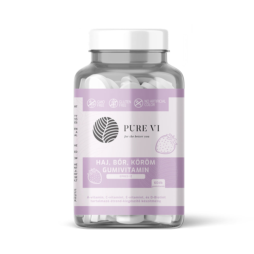 Pure Vi-haj-bőr-köröm-gumivitamin-egészséges bőr, haj, körmök, biotin