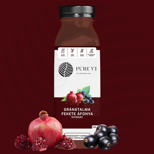 Pure Vi Gránátalma, Feketeáfonya Kivonat