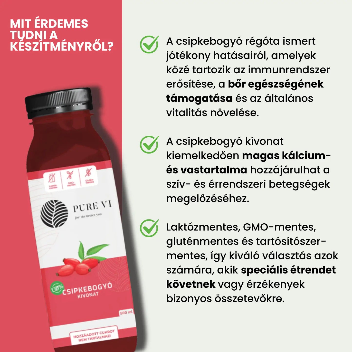 Pure Vi Csipkebogyó Kivonat