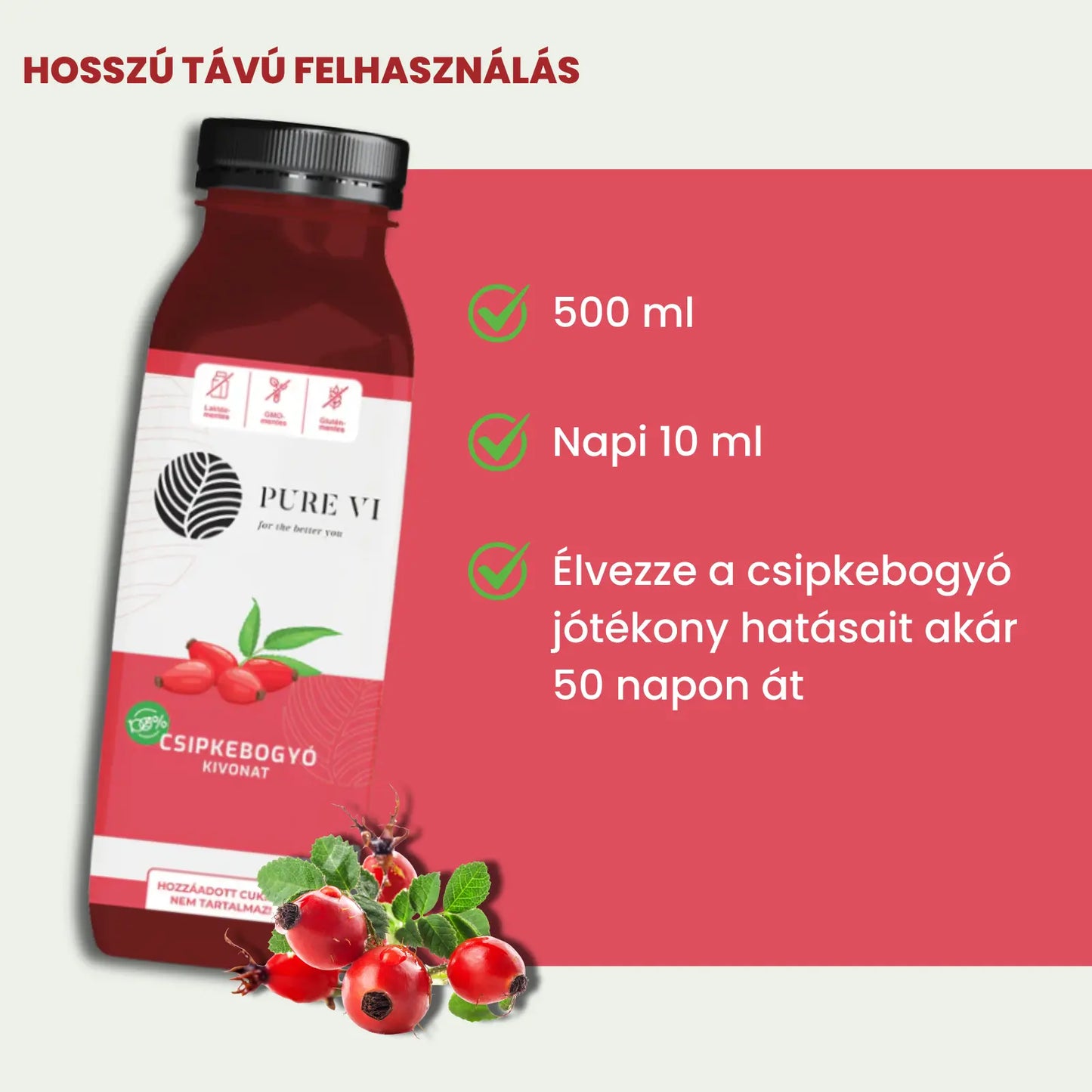 Pure Vi Csipkebogyó Kivonat