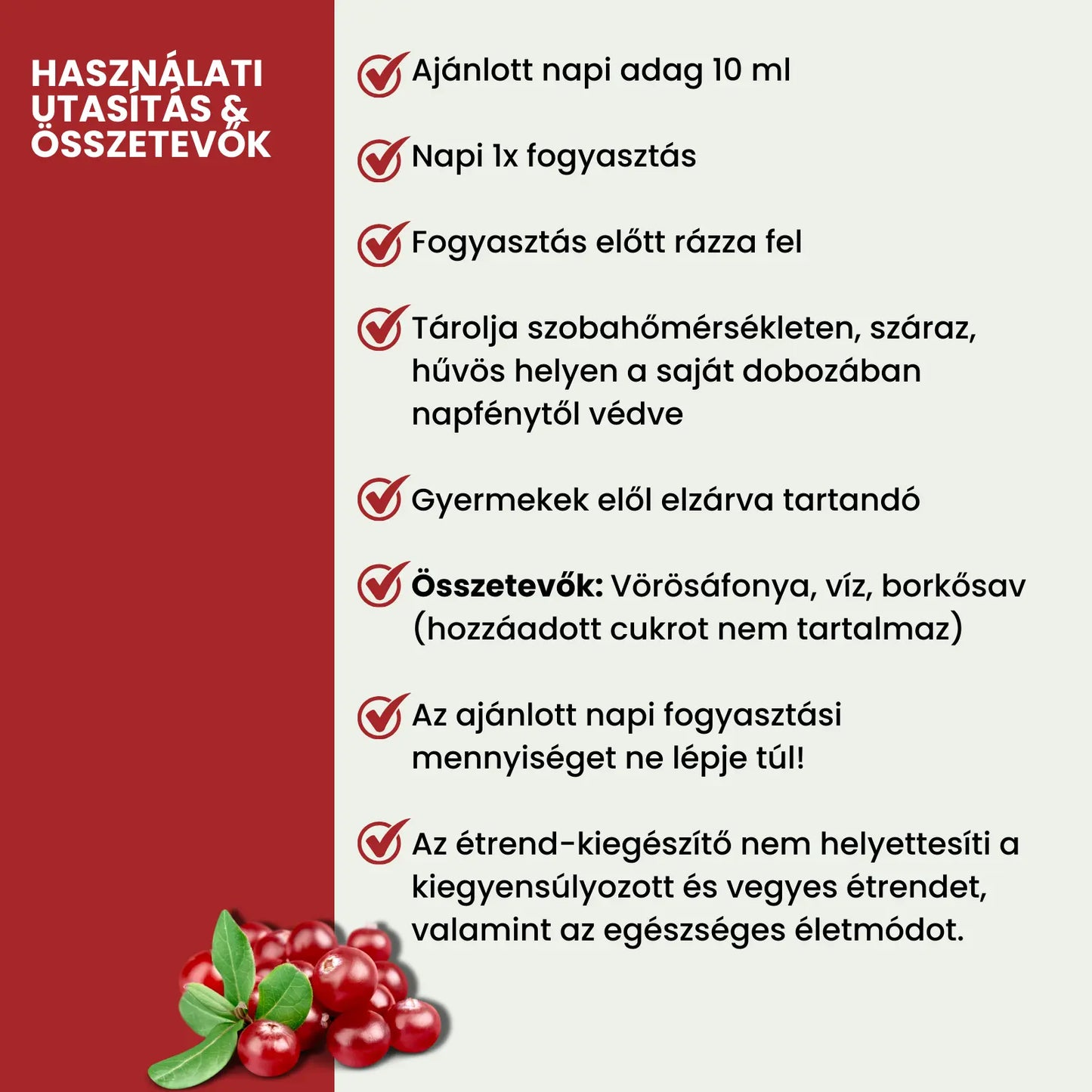 Pure Vi Vörösáfonya Kivonat