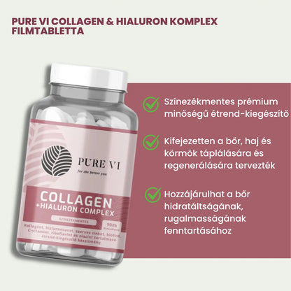 Pure Vi Collagen & Hialuron Komplex Filmtabletta