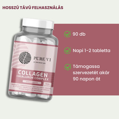 Pure Vi Collagen & Hialuron Komplex Filmtabletta