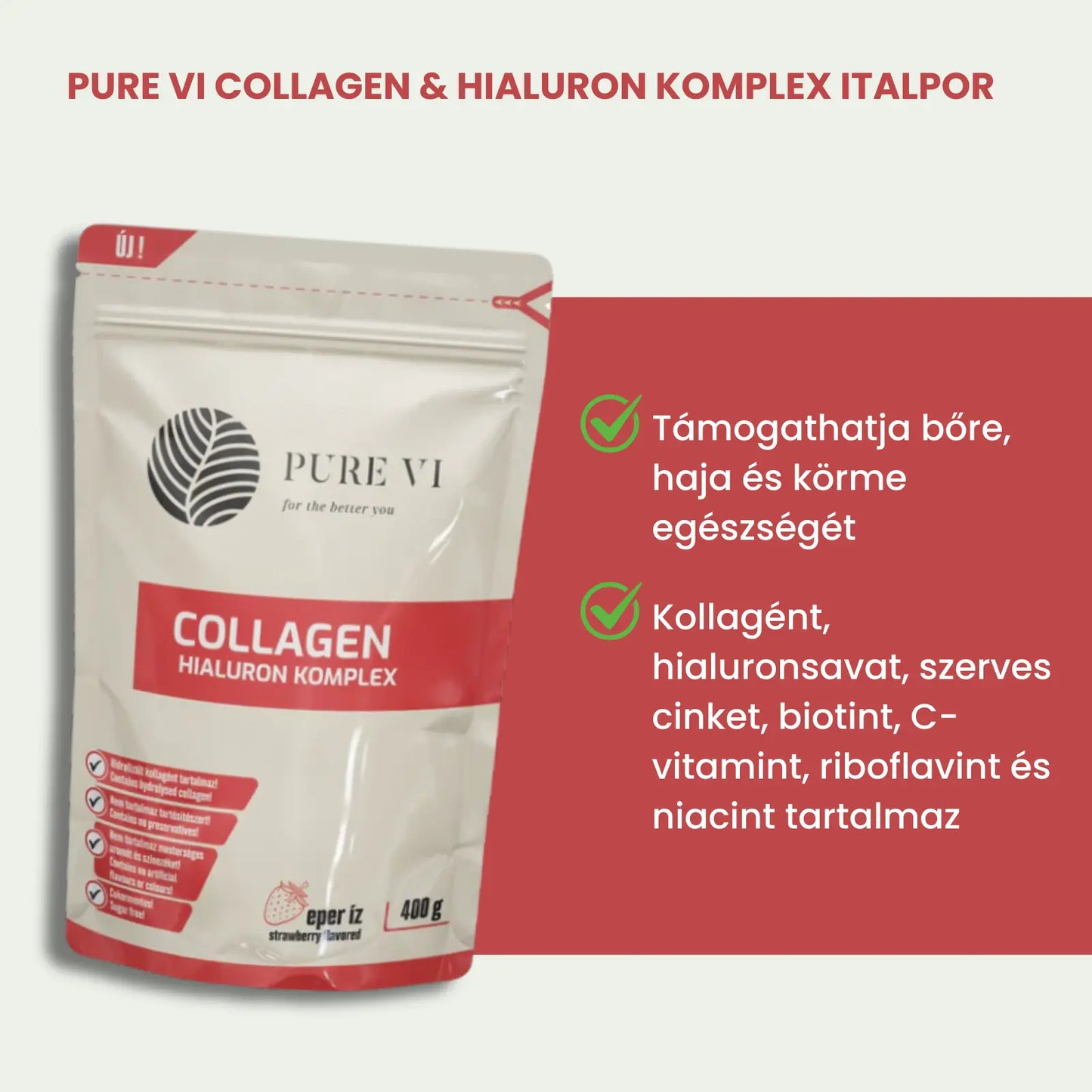 Pure Vi Collagen & Hialuron Komplex Italpor