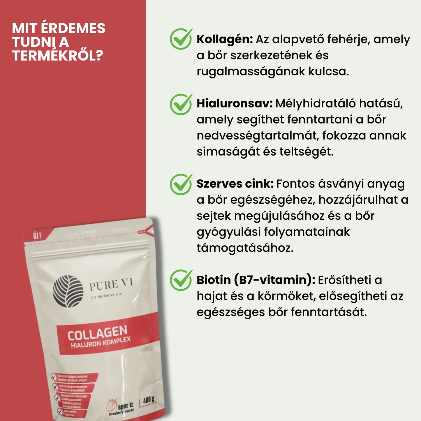 Pure Vi Collagen & Hialuron Komplex Italpor