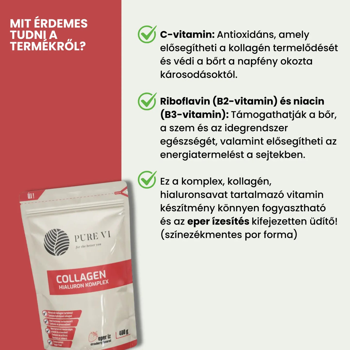 Pure Vi Collagen & Hialuron Komplex Italpor