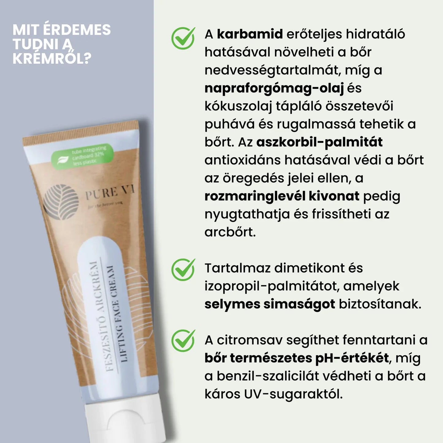 Pure Vi Feszesítő Arckrém