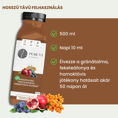 Pure Vi Gránátalma, Feketeáfonya, Homoktövis Kivonat