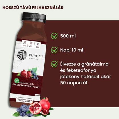 Pure Vi Gránátalma, Feketeáfonya Kivonat