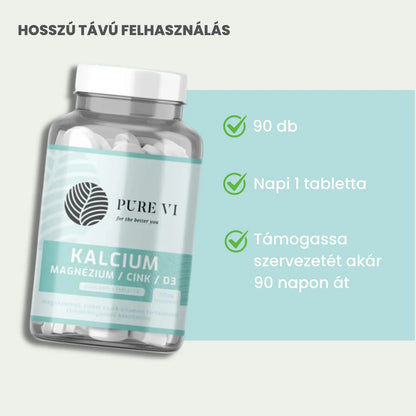 Pure Vi Kalcium, Magnézium, Cink, D3-vitamin