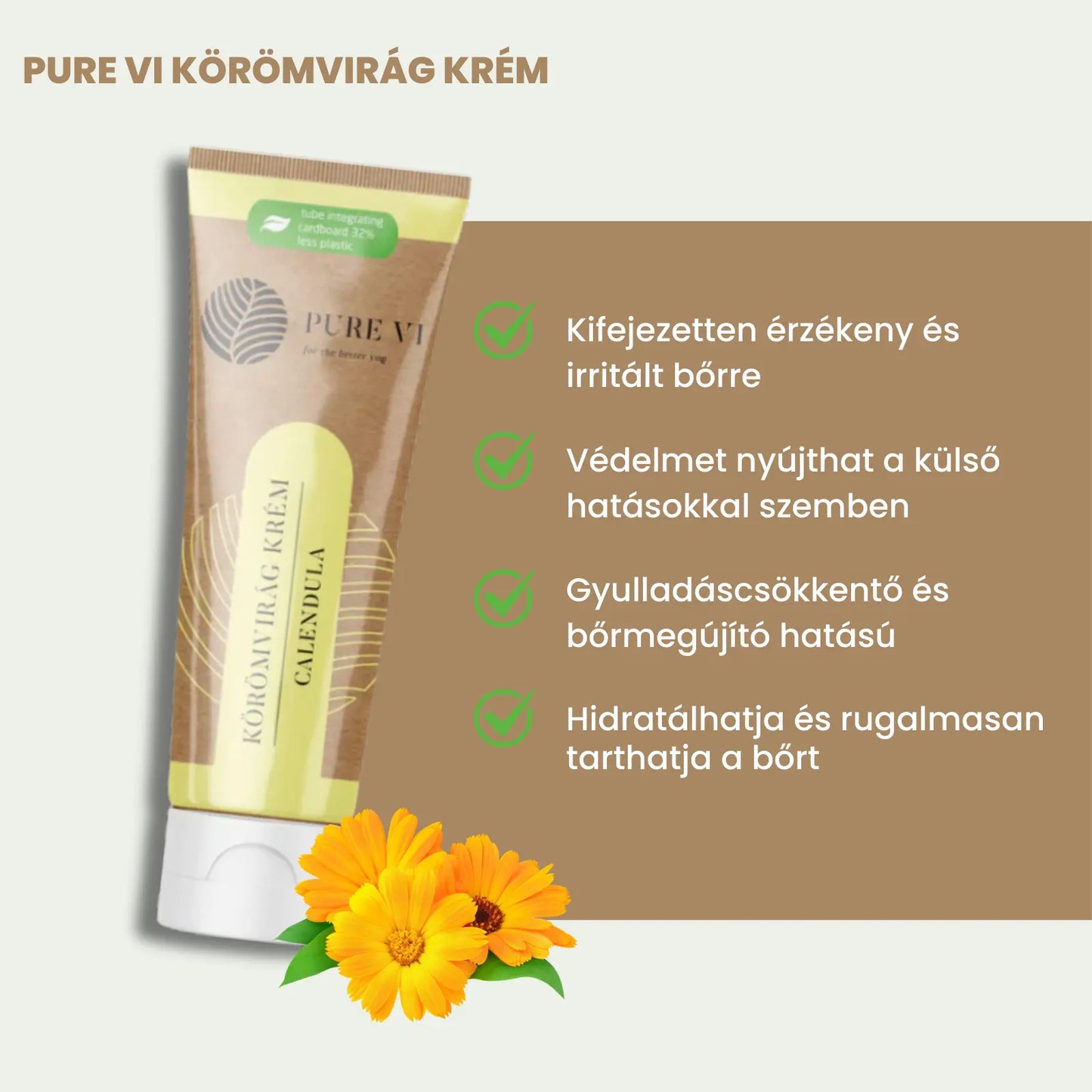 Pure Vi Körömvirág Krém