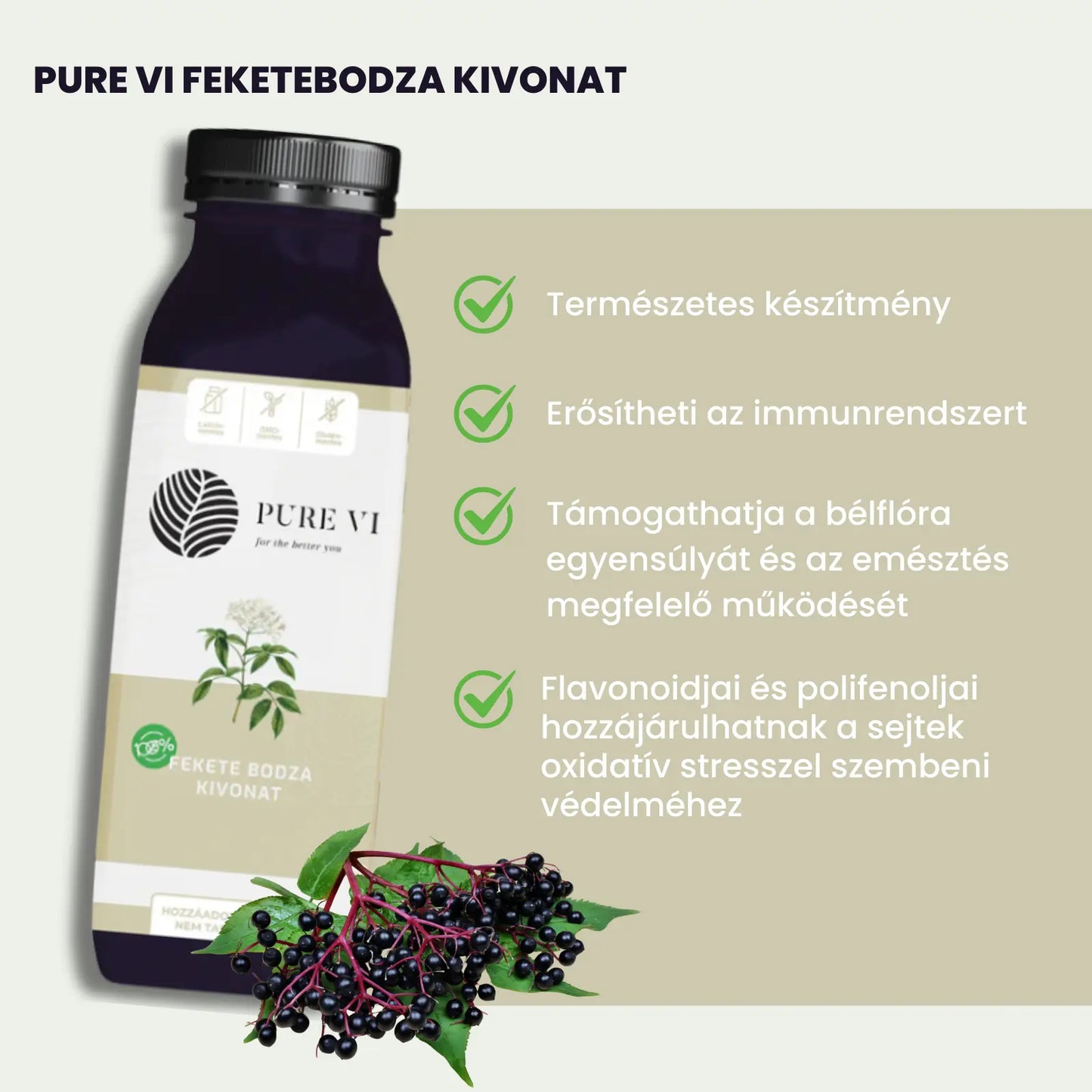 Pure Vi Feketebodza Kivonat