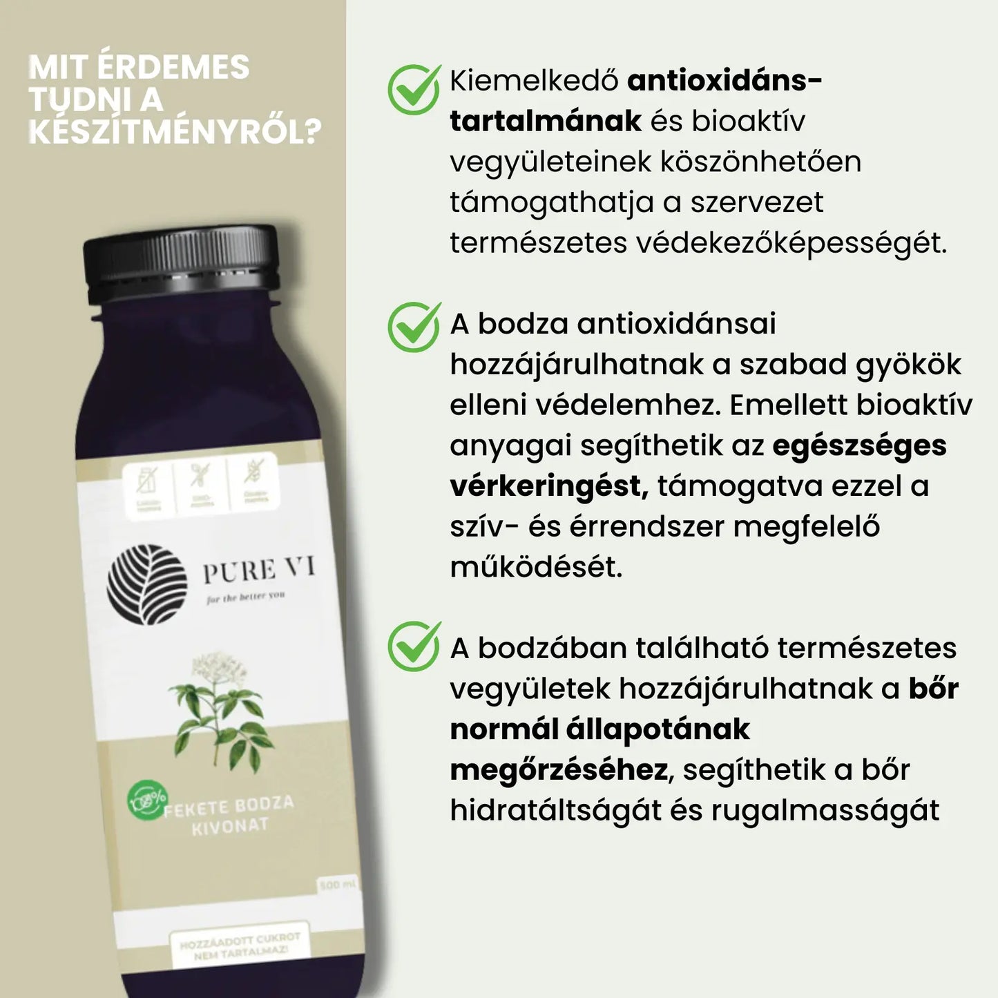 Pure Vi Feketebodza Kivonat